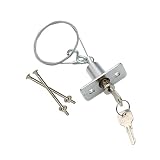 Emergency Release Lock Kit, Emergency Disconnect Release Key Lock with 2 Keys, Garage Door Opener Qu