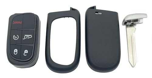 Coque de rechange pour clé Jeep Cherokee boîtier télécommande GQ4-54T 5 boutons - 4