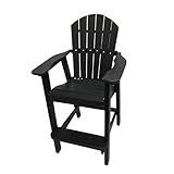 Phat Tommy Tall Adirondack Chair - HDPE Outdoor Furniture - Poly Adirondack Bar...