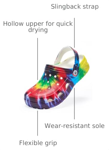 Image of Kids Boys&Girls Black Camouflage Clogs Children's Beach Shoes Classic Marbled Tie Dye Clog Little Kid