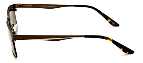 V.W.E. Men Premium Rectangle Stainless Steel Reading Glasses - Large Metal Reader3