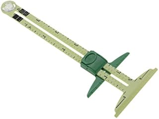 rongweiwang 5 in 1 Handy Sliding Sewing Gauge Hem Plastic T Gauge Quilting Tools Beginner Quilting Hem Plastic T Gauge Measuring Tool