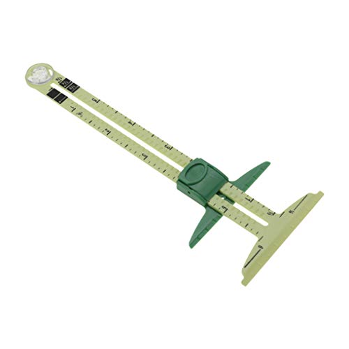 Vkospy Couture Outil de Mesure, T-Forme coulissante jauge de Mesure pour Machines à Coudre Tissu 5-en-1 de Machines à Coudre règle Outil de marquage boutonnières Cover