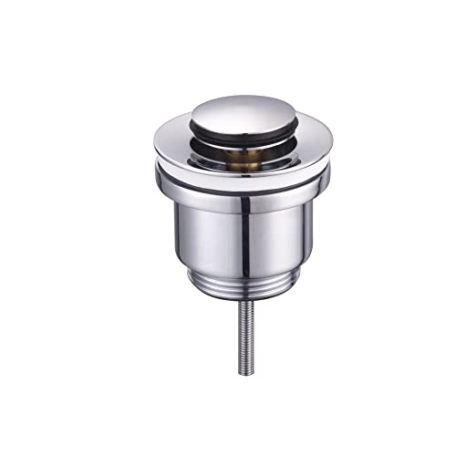 Válvula latón cromado click clack. Tapón interior Cover