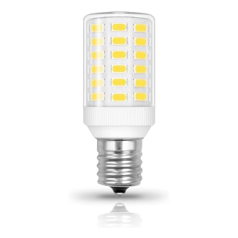 Freezer Light Bulb Replacement Kei D28a Kel 2811 E17 Led Bulb Intermediate Base Light Bulbs Kei D28x Kel 2816x Refrigerator Bulb Fridge Light Bulb 100-265V White 800LM (Pack of 1) Cover