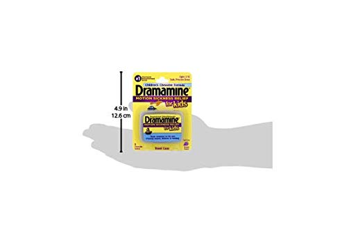 Dramamine Motion Sickness Relief For Kids | Chewable, Grape, 8 Count (Pack Of 2), 16 Count #TOP4