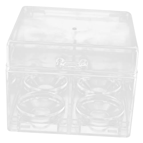 PartyKindom Box Beauty Egg Storage Box Cosmetics Organizer Countertop Makeup Blender Sponge Holder Makeup Sponge Egg Holder Washable Cosmetics Sponge Holder Case Facial Sponges Pp Transparent -  F850B14A28A906PIHY3EDOPT2