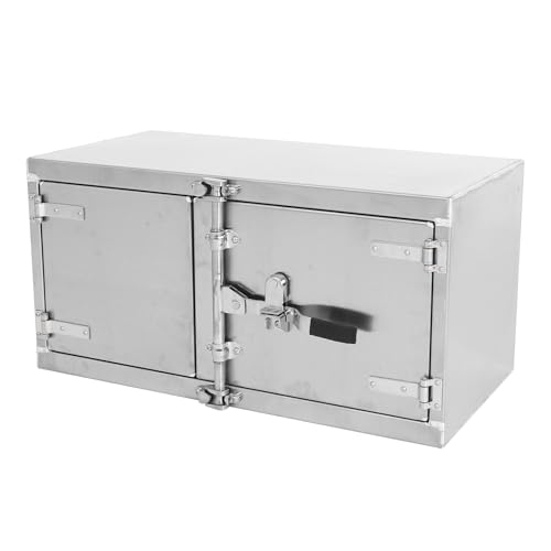 STMGW Aluminum Underbody Truck Tool Box With Cam Lock, Double Barn Door Storage Organizer For Flatbed Truck Bed (36