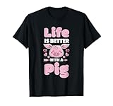 Photo Gallery life is better with a pig farm - regali per amanti dei maiali maglietta Photo Gallery life is better with a pig farm - regali per amanti dei maiali maglietta
