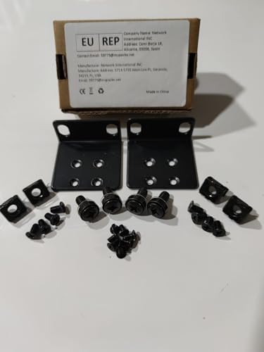 1U Rack Mount Kit Compatible with (420-10005-01) - Secure Mounting for Networking Devices