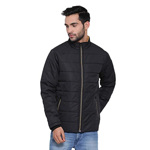Image of PERFKT-U Winter Zipepr Standard Length Polyester Puffer Jacket For Men