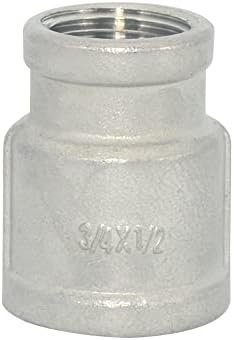3/4"x1/2" Female Nipple Threaded Pipe Fitting, Reducer Coupling,Stainless Steel 304 NPT