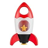 Juguetes de baño para bebés - Juguetes de ducha con forma de cohete espacial | Juguetes para bañera con forma de cohete espacial | Rociador de baño interactivo | Juguetes para piscinas | Juguetes gira