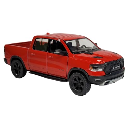 Miniatura Carrinho de Ferro Ram 1500 Caminhonete 4X4 Metal (ram vermelho)
