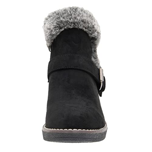CUSHIONAIRE Women's Rhodes wedge bootie +Memory Foam3