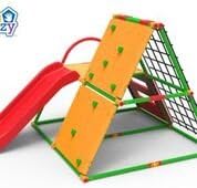 Eezy Peezy TM500 Monkey Bars with Top - Red44; Green & Yellow