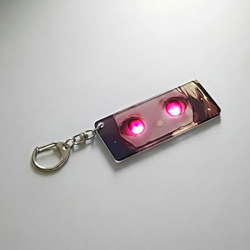 Image of Anime Acrylic Glowing Eyes Keychain | Luminous Eye Glow Key Ring | Premium Otaku Accessory for Bags, Bikes, Cars, Backpacks & Keys