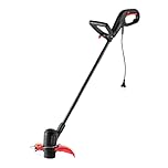 Dnipro-M Tagliabordi Elettrico 300W, 11500 giri/min, Larghezza di taglio 236 mm, Impugnatura regolabile a D, Asta smontabile, Leggero 1,8 kg, per erba tenera. 30L