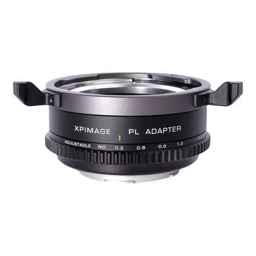 XPIMAGE 調整可能なNDフィルターを備えたレンズマウントアダプターリング、PLシネマレンズとCanon EOS R RFカメラに対応