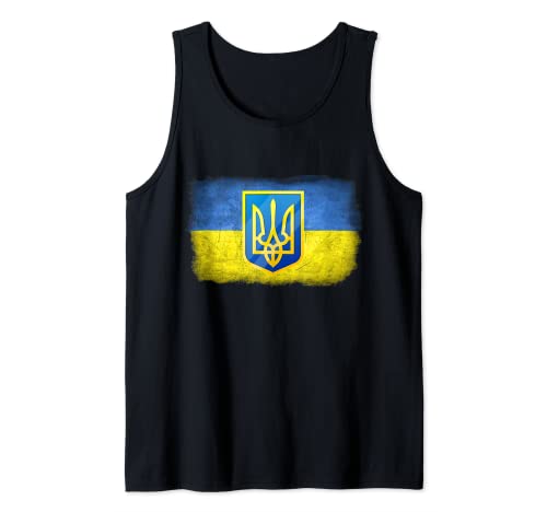 Bandera de arte de Ucrania Bandera de Ucrania Orar por ucranianos Camiseta sin Mangas