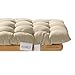 REDBEST Bierbank-Auflage, Sitzauflage Bierzeltgarnitur gepolstert 2er-Pack beige Größe 25x220 cm - strapazierstark und langlebig, bequemer Sitzkomfort, mit elastischen Bändern