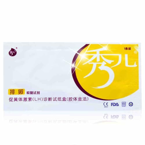 HOMSFOU Test di Ovulazione Strisce Monouso 10 Pezzi Kit Professionale per Monitoraggio Giorni Fertili Donna Facile da Trasportare Materiale Sicuro