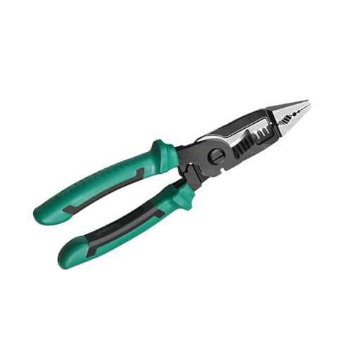 Image of 6-in-1 Wire Stripper Electrician Scissors Linesman Plier Crimping Plier Cable Cutter Multifunctional Electrician Pliers for Crimping Cutting Stripping Shearing Clamping