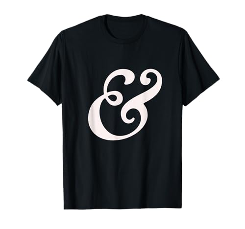 Goudy Old Style Bold Ampersand Logotipo Maglietta