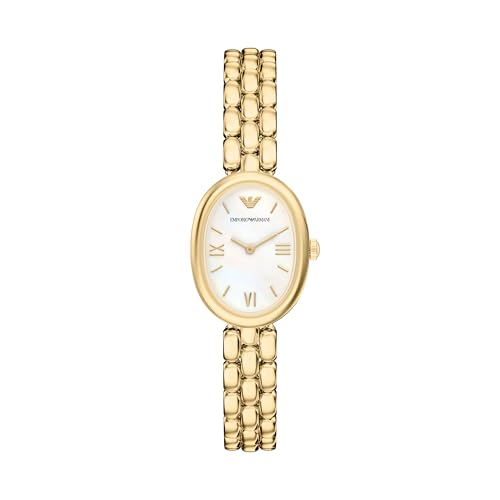 Montre Emporio Armani Sinfonia en acier inoxydable doré pour un style raffiné au quotidien