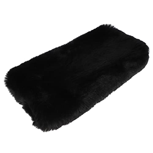 Manchons fausse fourrure chauds Homoyoyo noirs pour vos promenades hivernales