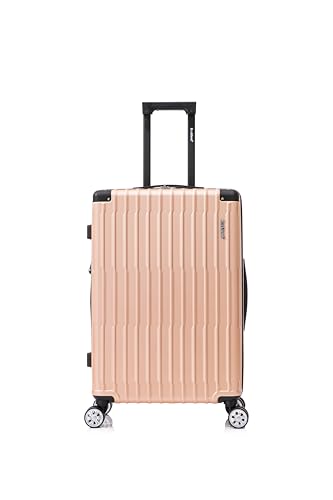 Rockland Hardside Spinner Wheel Carry On with Tote Luggage Set, Champagne2