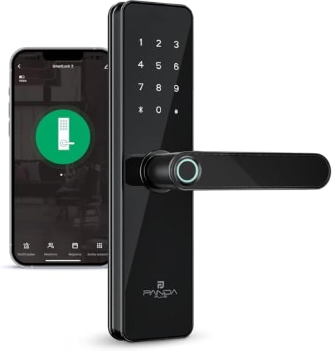 Fechadura Digital Biométrica Wifi Inteligente AMG-F01 Alumínio Pr...