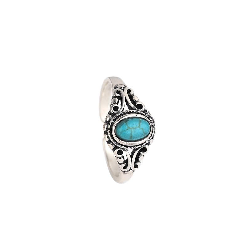 Bague en argent et pierre turquoise pour femme : l'excellence d'un bijou fait main