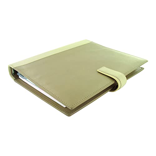 Filofax Nappa Organizer, A5 Size, Vanilla - Nappa Leather, Six Rings, With Cotton Cream Week-To-View Calendar Diary, Multilingual, 2023 (C025158-23) #TOP4