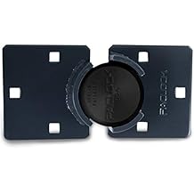 PACLOCKs UCS-7A/770 Hasp and Puck Kit, High Performance 6-Pin Cylinder, One Lock Keyed to a Number U-Pick! w/ 2 Keys, Black Anodized Aluminum, Double Coated Grey Hasp
