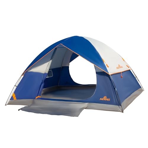 ASFANES Tienda de campaña tipo cúpula para 6-8 personas para acampar al aire libre, tienda portátil con lona de campamento, tienda impermeable para campamento en coche, mochilero, pesca, 10.8 x 9.8 x