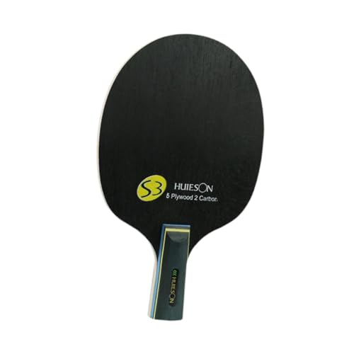 kowaku Table Tennis Blade Wooden 7 Ply Absorb Sweat Handle Lightweight Ping Pong Blade Table Tennis Racket for Athletes Competition, Handle Length 8cm