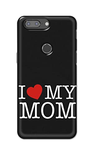 Image of PRINTFIDAA I Love My Mom Hard Back Cover for OnePlus 5T Back Cover -(P6) KAT1006