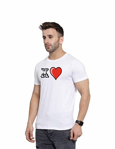 Image of Love Printed T-Shirt for Men and Women Alphabet with Love Heart Graphic Printed T-Shirt Half Sleeve T-Shirt