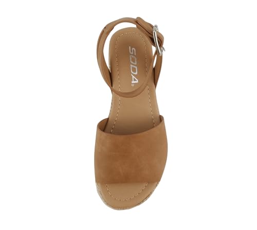 Image of Soda Little Kids /Children /Girls Topic-IIS Espadrille Flatform Wedge Open Toe Sandals