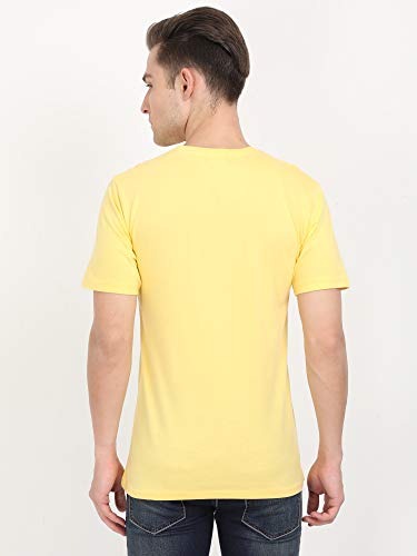 Image of FLEXIMAA Men's Cotton Round Neck Plain Half Sleeve T-Shirt