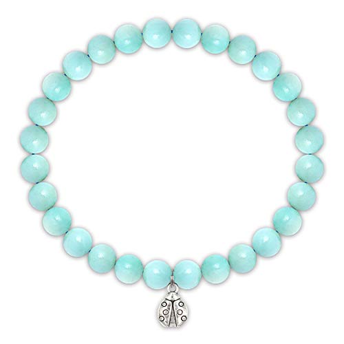 Solinfor Coworker Leaving Gifts, Retirement Gifts For Women - Amazonite Beads Farewell Bracelet - Moving Away Goodbye Going Away New Job Good Luck Jewelry Gift Idea For Friends Boss #TOP2