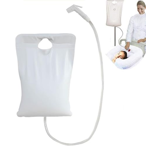 Bañera inflable para lavabo con ducha portátil de cama ancianos 2
