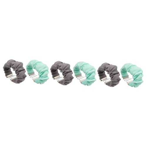 Bracelet de montre bicolore DOITOOL élastique en tissu doux avec fixation rapide pack de 6