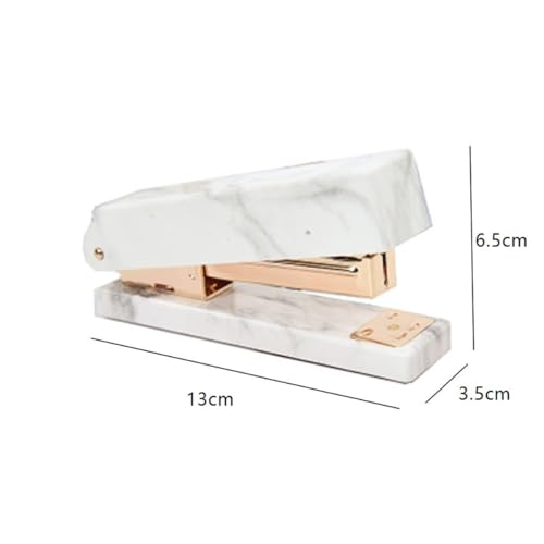 Agrafeuse de bureau robuste classeur de documents maison et école marbre blanc
