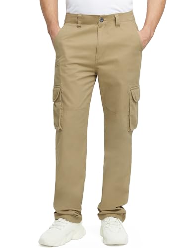 Cargo Pants for Men Multi Pockets Mens Pants Classic Cotton Casual Work Hiking Relaxed Fit Chino Pants2