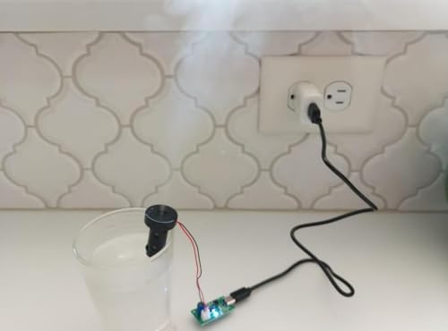 Image of DC 5V USB Humidifier Spray Module Kit 108KHz Mist Maker with Driver Board C Type Atomizing Head for DIY Air Diffuser Pack of 3 Micron Aperture High Frequency Oscillator