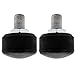 Neroyaner Speed Roller Skate Brakes Rubber Roller Skate Toe Stoppers Wear-Resistant Height Adjustable Quad Stopper Roller Skating Accessories Black 2PCS
