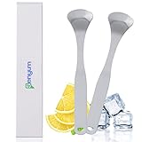 Senyum 舌クリーナー 舌ブラシ 舌磨きブラシ 2本セット ステンレス製 舌苔除去 口臭ケア 口臭予防 タングスクレーパー