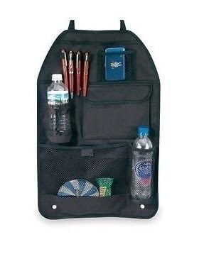 Apurk Car Seat Back Organizer Woolen Felt Car Seat Back Organizer Multi Pocket Rear Storage with Mobile/Pen/Bottles/Tissue Box/Books Back Seat Organiser Hanger (Pack of 1)